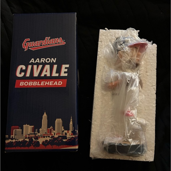 NIB Cleveland Guardians Aaron Civale collectors Bobblehead doll. - Picture 2 of 4